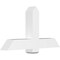 Ekena Millwork Eugene Architectural Grade PVC Gable Bracket, 48"W x 26"H x 6"D x 6"F, 13/12 Pitch GBP048X26X0606EUG00 - alternate 1